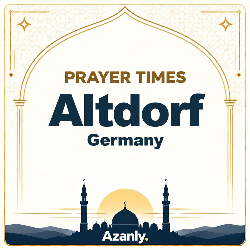 Prayer times in Altdorf, Germany