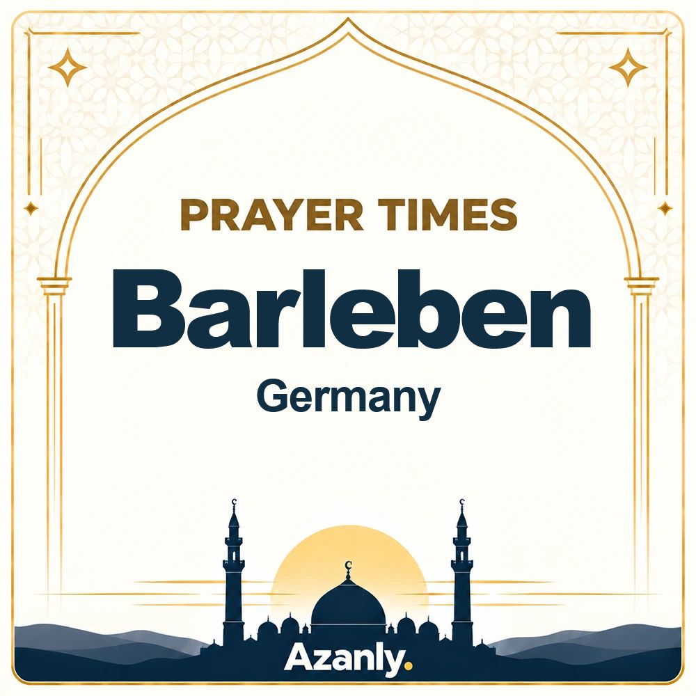 Prayer times in Barleben, Germany