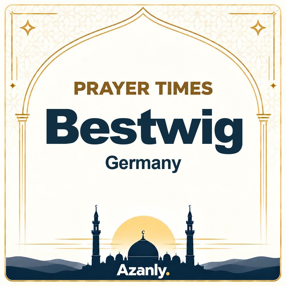 Prayer times in Bestwig, Germany