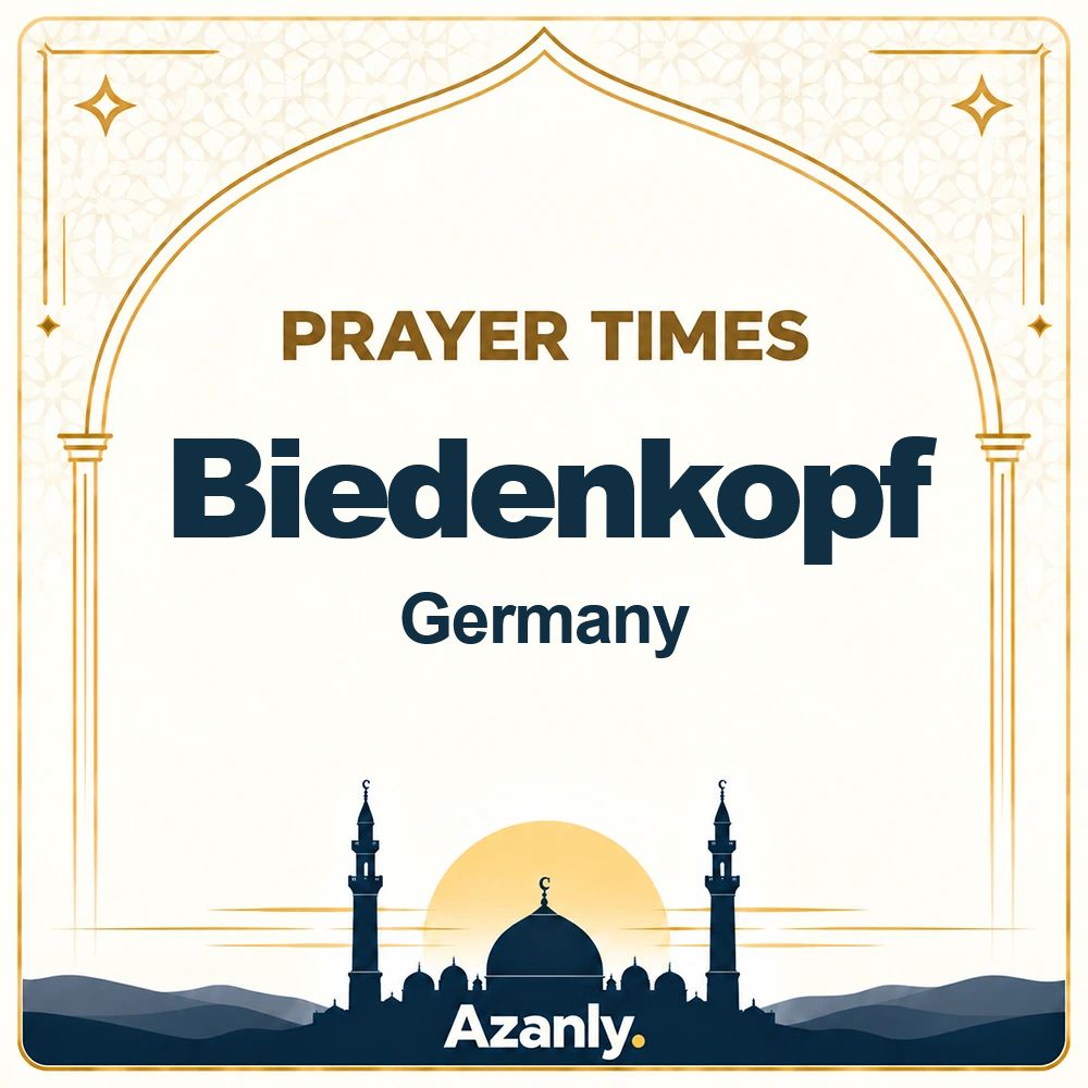 Prayer times in Biedenkopf, Germany