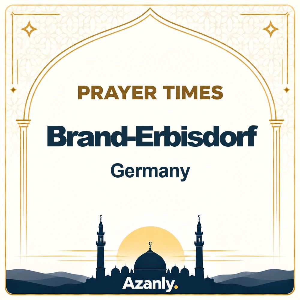 Prayer times in Brand-Erbisdorf, Germany
