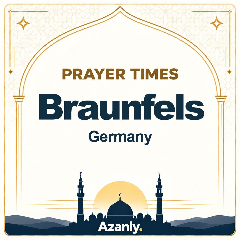 Prayer times in Braunfels, Germany