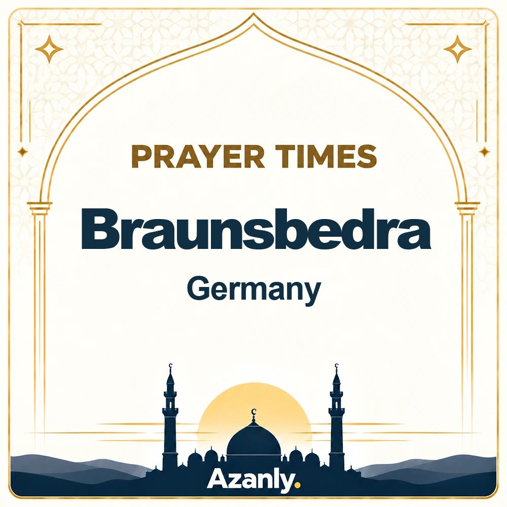 Prayer times in Braunsbedra, Germany