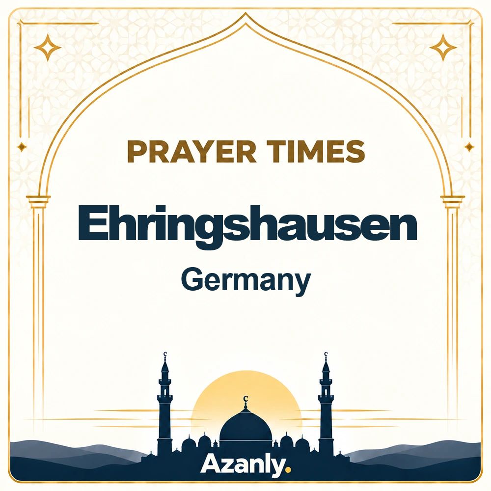 Prayer times in Ehringshausen, Germany