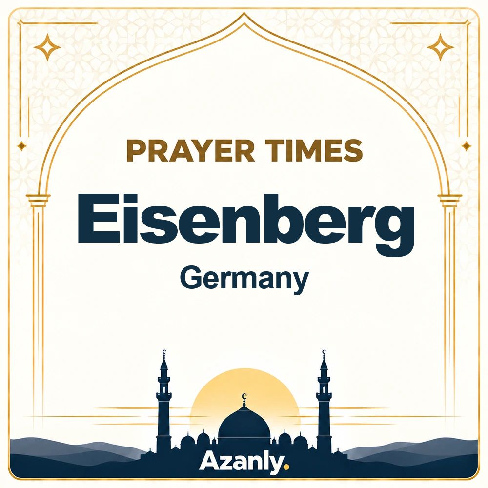 Prayer times in Eisenberg, Germany
