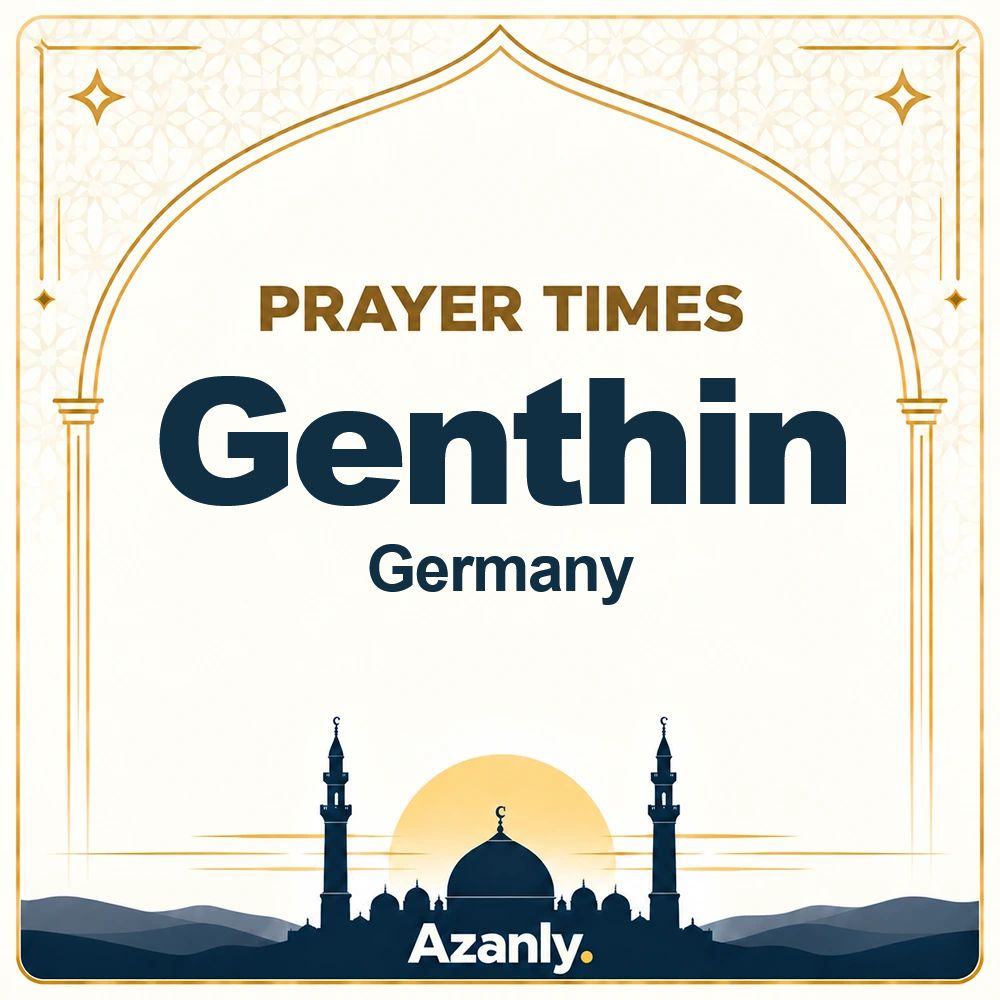 Prayer times in Genthin, Germany