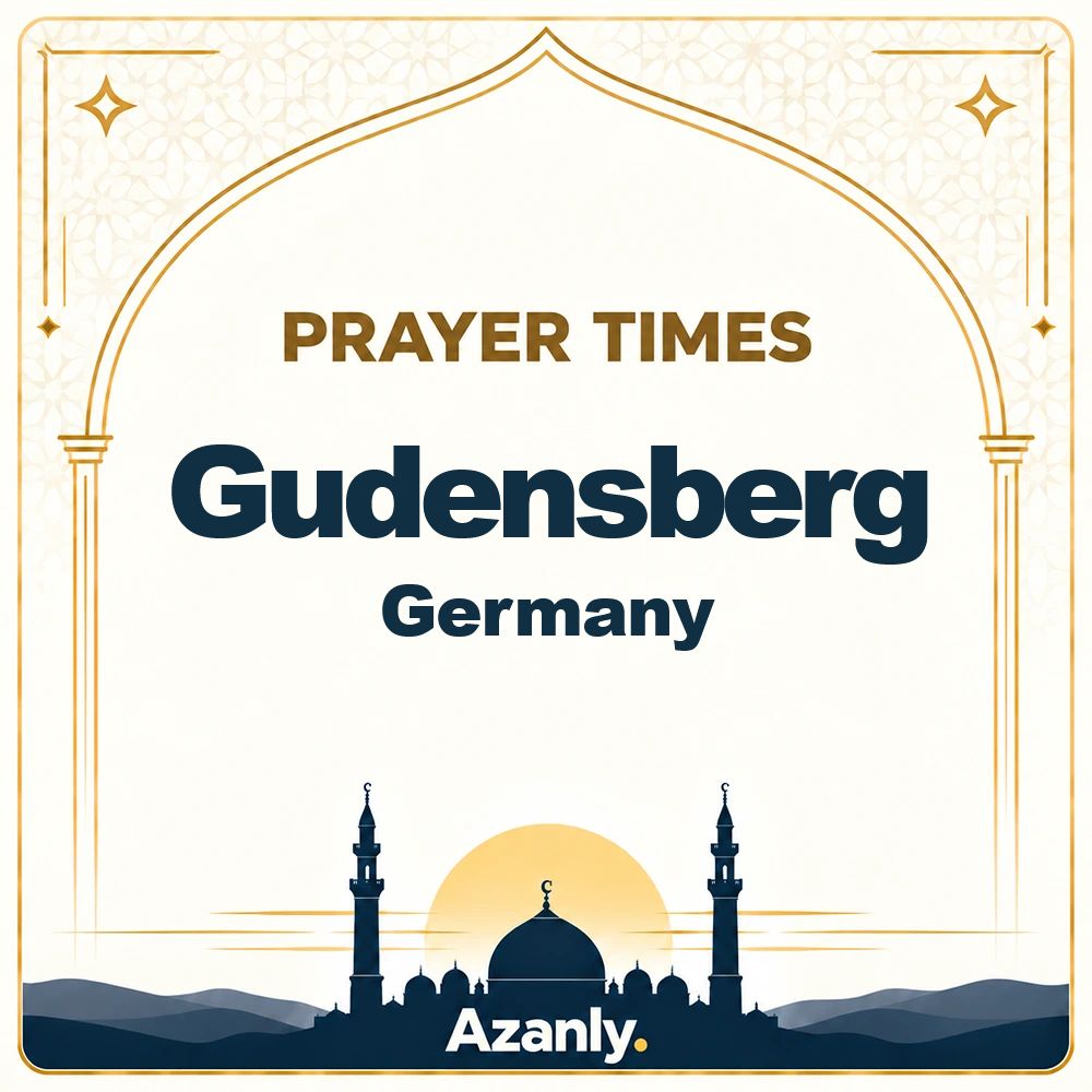 Prayer times in Gudensberg, Germany