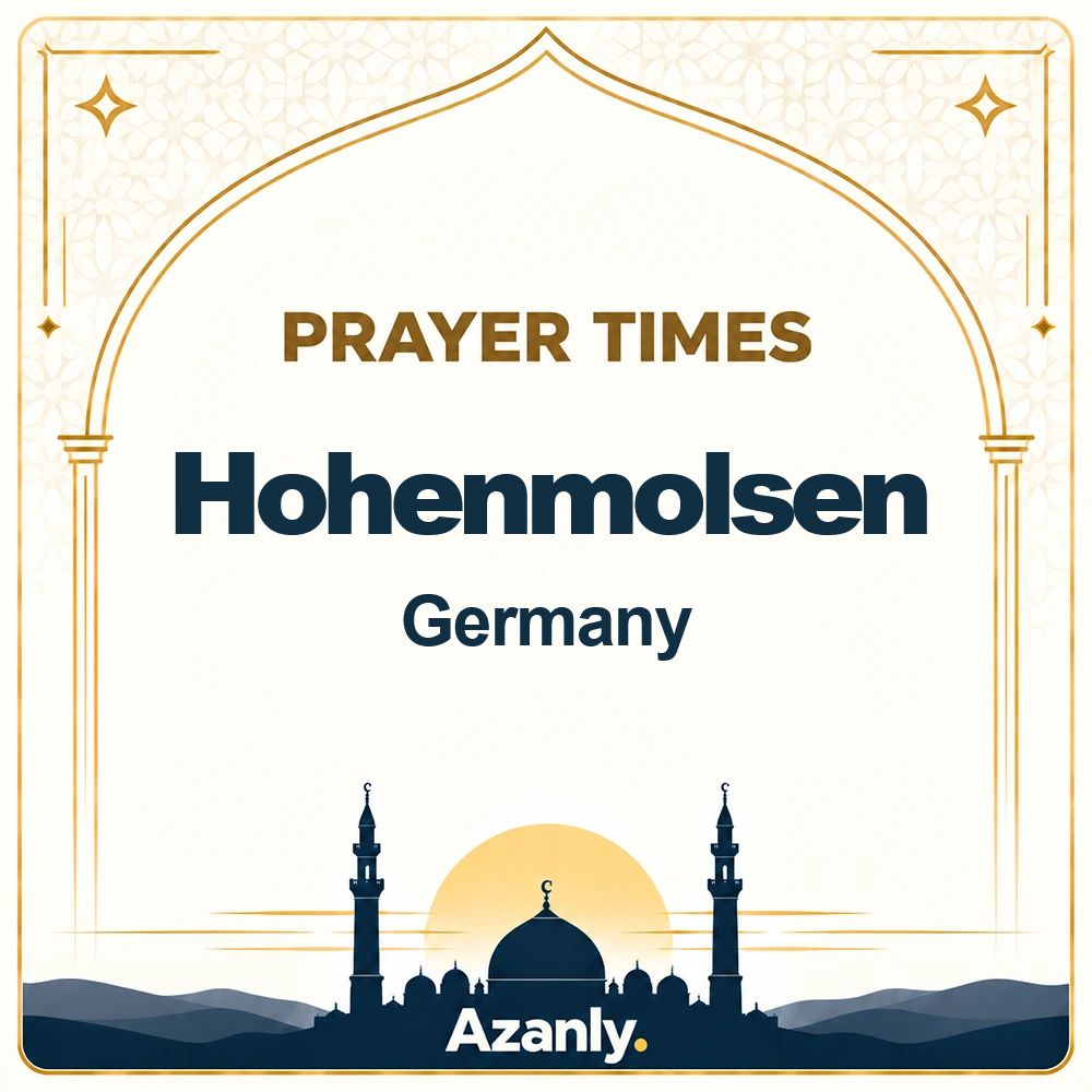 Prayer times in Hohenmolsen, Germany