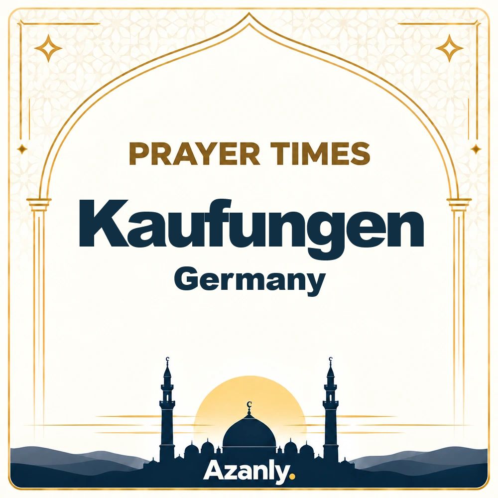 Prayer times in Kaufungen, Germany