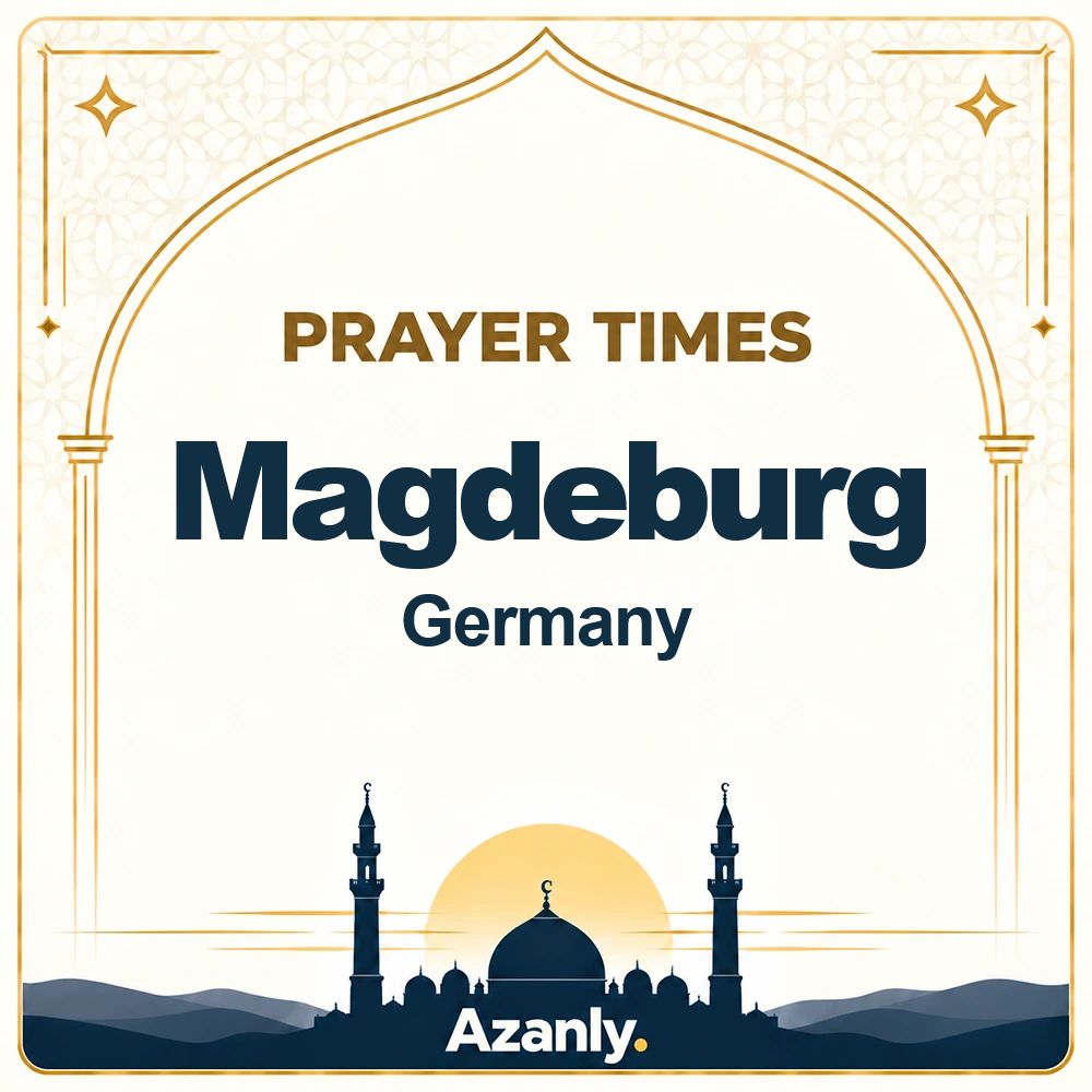 Prayer times in Magdeburg, Germany
