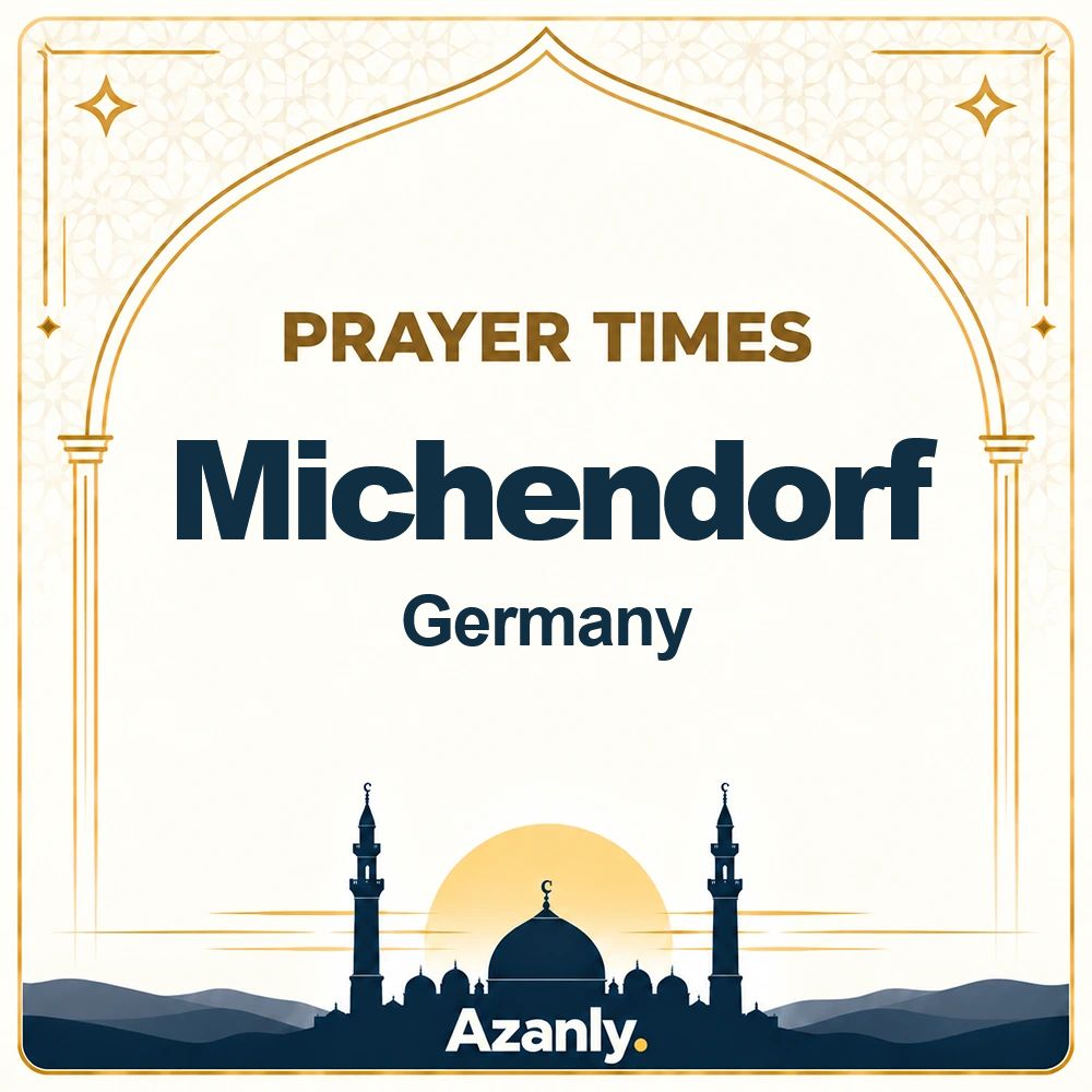 Prayer times in Michendorf, Germany