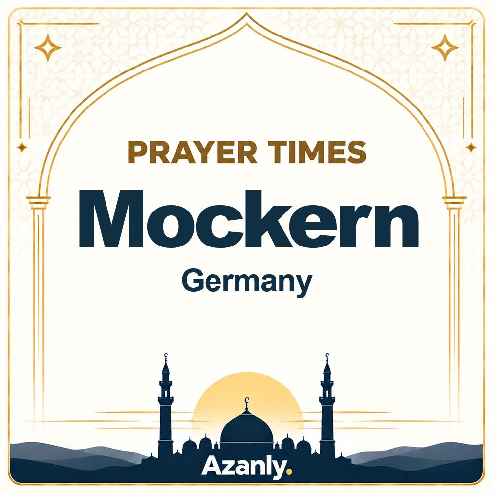 Prayer times in Mockern, Germany
