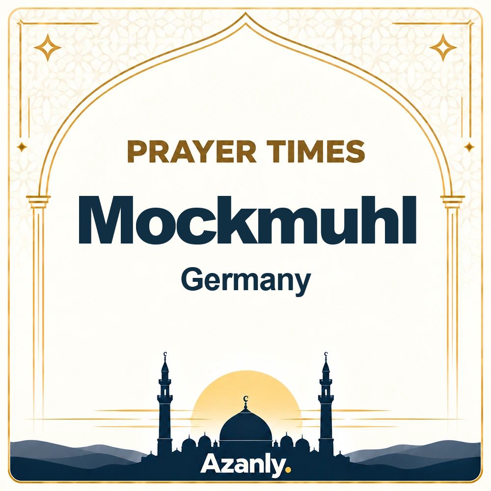 Prayer times in Mockmuhl, Germany