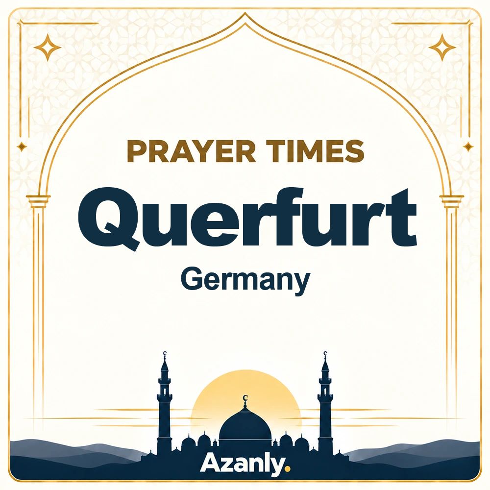 Prayer times in Querfurt, Germany