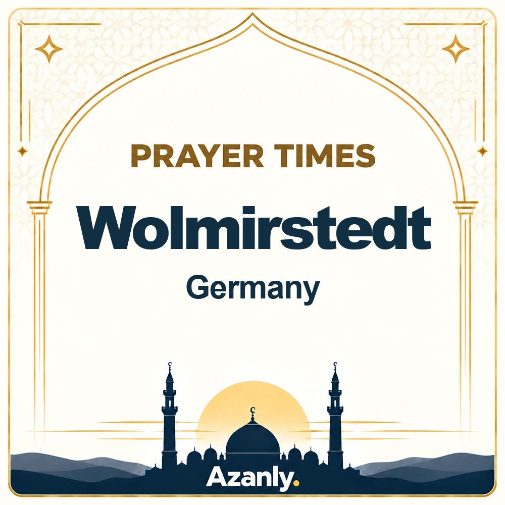 Prayer times in Wolmirstedt, Germany