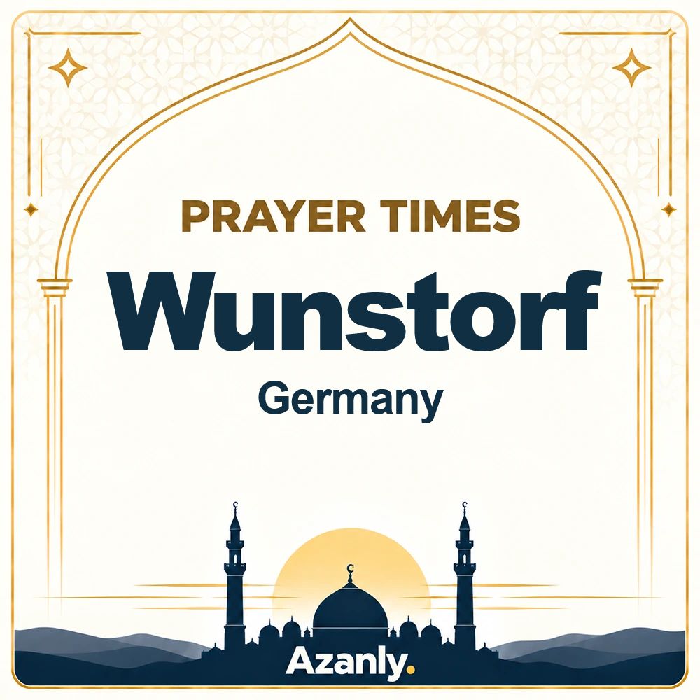 Prayer times in Wunstorf, Germany