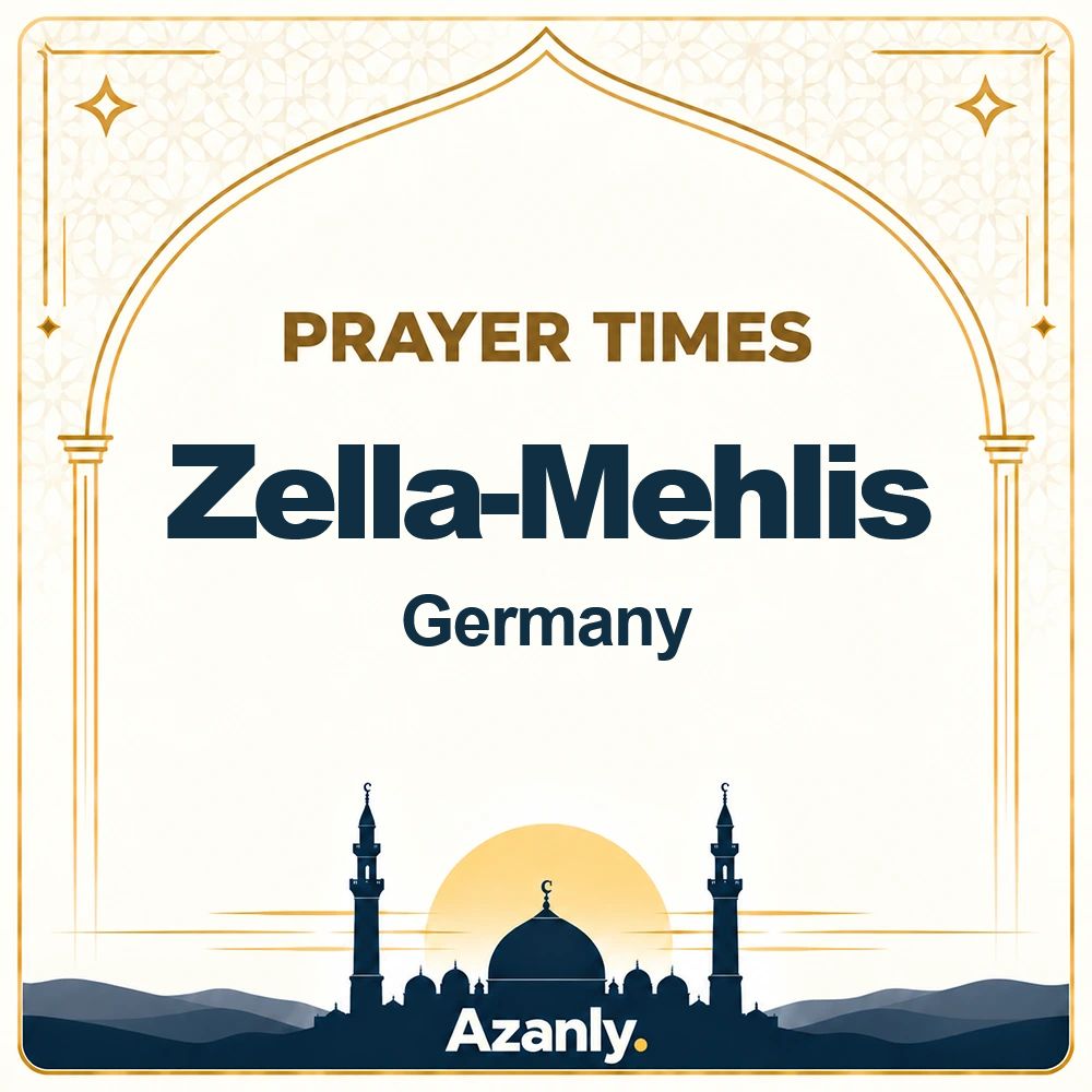 Prayer times in Zella-Mehlis, Germany