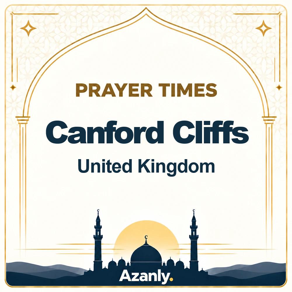 Prayer times in Canford Cliffs, United Kingdom