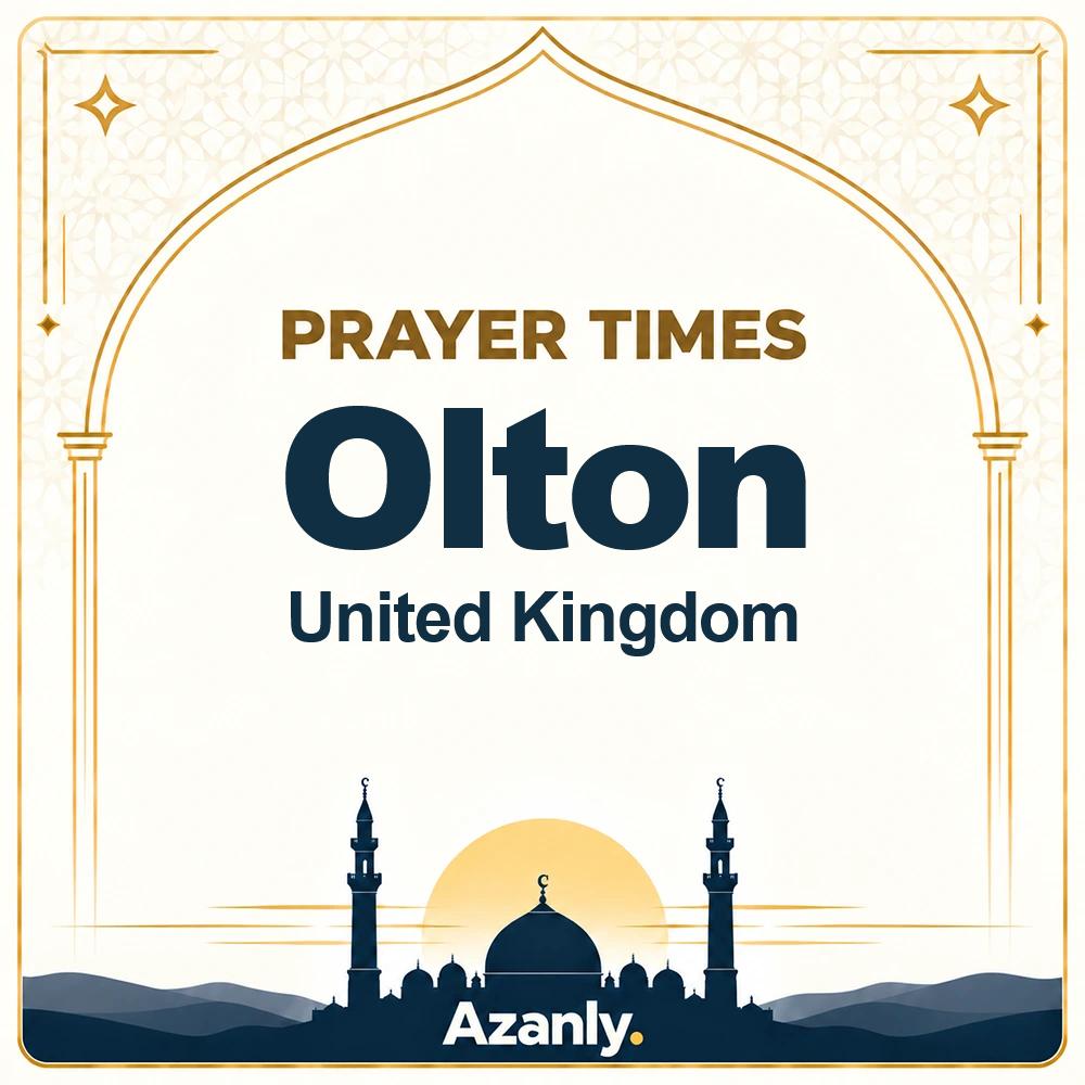 Prayer times in Olton, United Kingdom